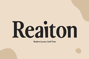 Reaiton Luxury Serif Font