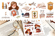 Books&Reads Digital Illustrations, an Education Illustration by Izobova (Thumbnail 2 of 6)