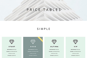 Pricing Tables