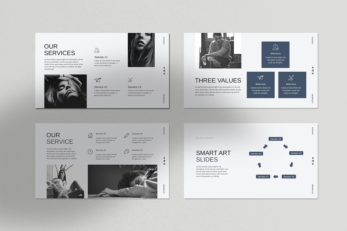 Minim Presentation Templates, a Presentation Template by Dream-Lab (Photo 6 of 7)
