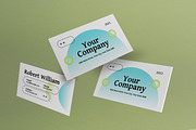 Gradient Geometric Business Card, a Business Card Template by graphicook (Thumbnail 1 of 3)