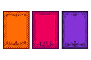 Mexican border frames, papel picado, a Seasonal Illustration by Vector Tradition (Thumbnail 2 of 3)