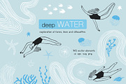 Deep Water - shapes and lines, a Seasonal Illustration by Annakniaz (Thumbnail 1 of 16)