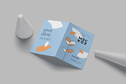 A6 Bifold Greeting Card Mockups, a Product Mockup by DesignNeutrons (Thumbnail 1 of 7)