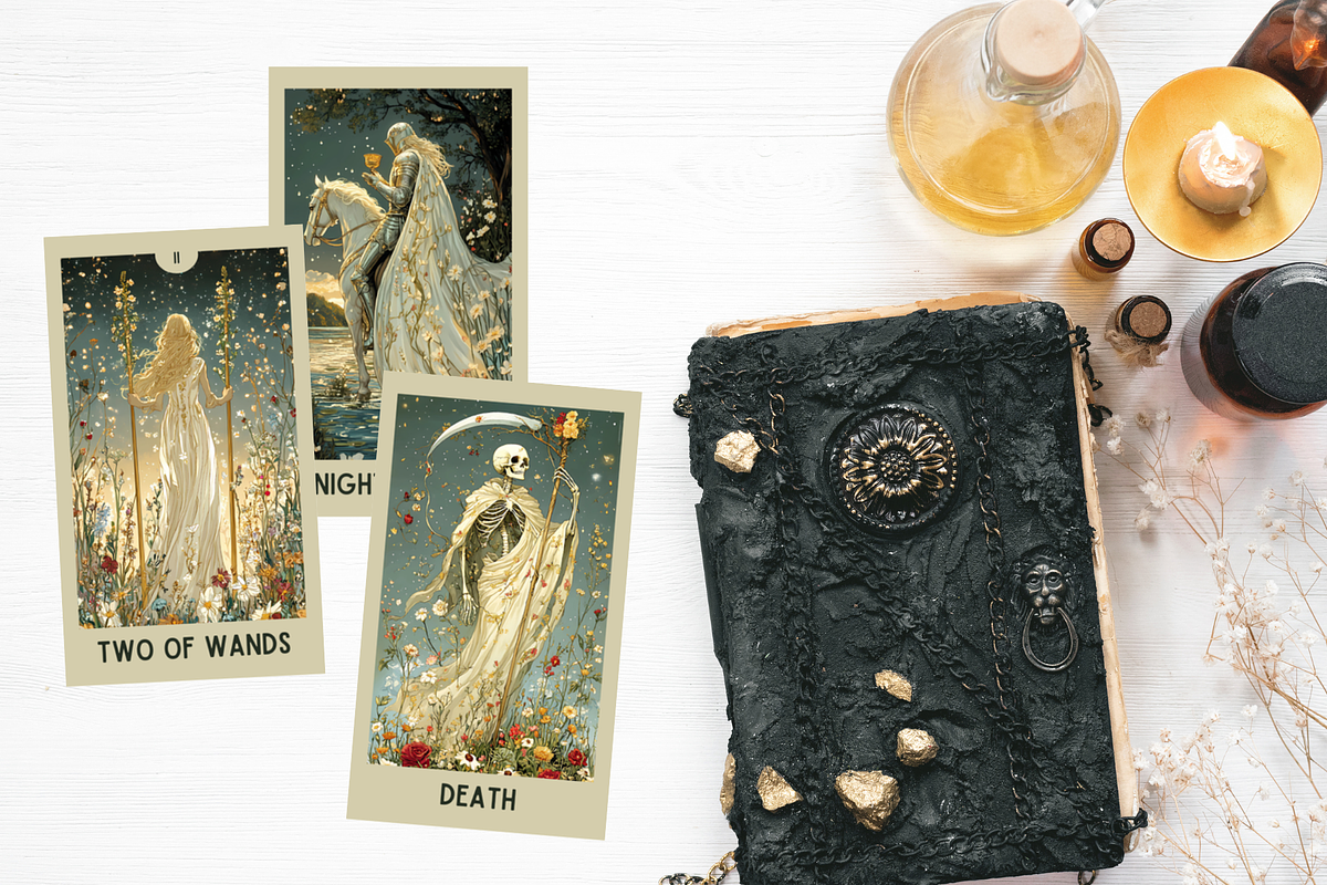 Printable Tarot Deck Botanical Theme, a Design Template by Mindful Digital Co. (Photo 4 of 10)