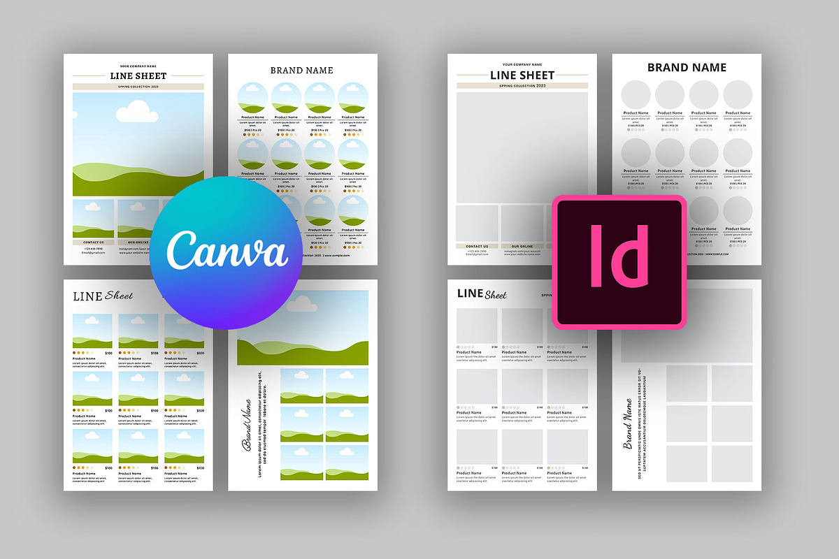 Line Sheet For Wholesale Template, a Stationery Template by Design Zone (Photo 9 of 9)