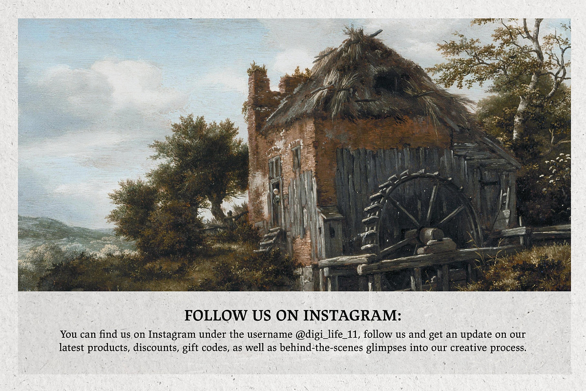 Jacob Van Ruisdael Procreate Kit, a Brush Add-On by Digi Life (Photo 9 of 9)