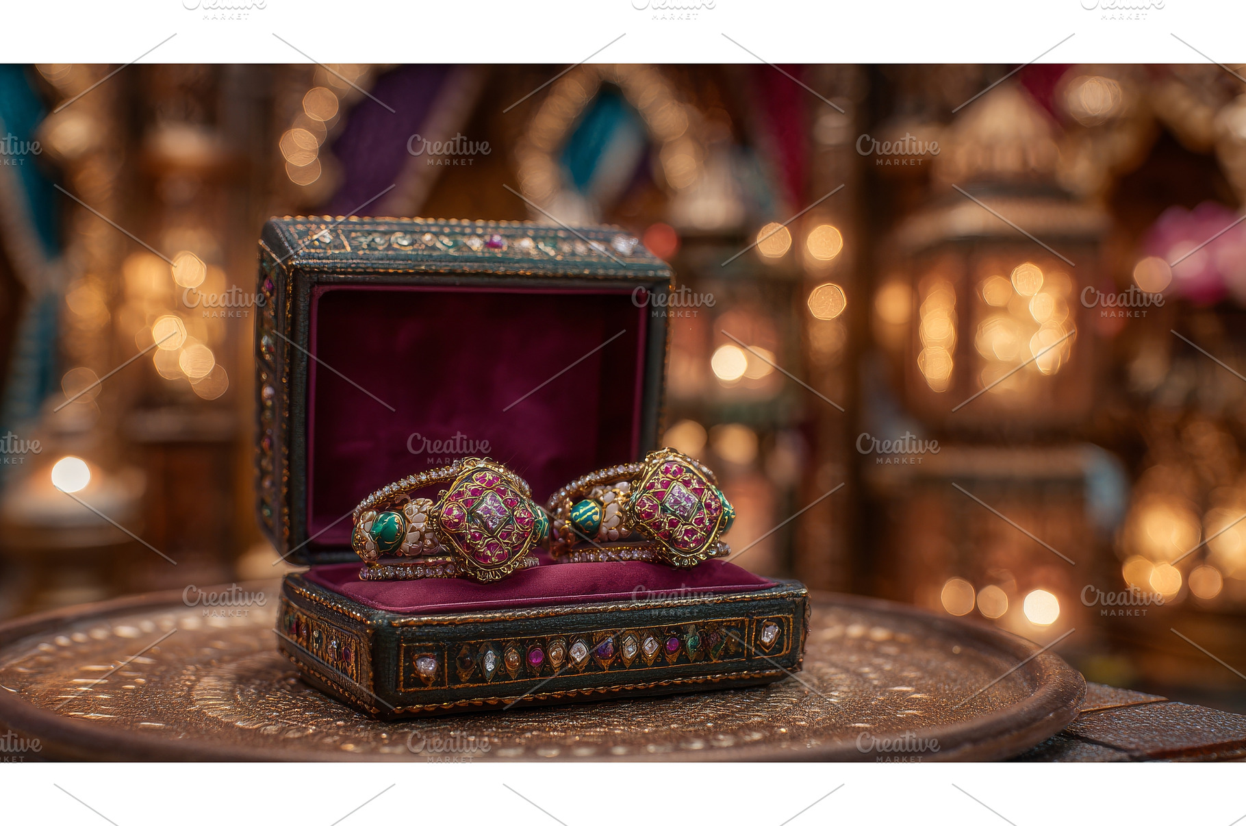 Elegant antique jewelry box filled, an Arts & Entertainment Photo by ZinetroN