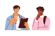 Patients visit doctors. Health exam, a Healthcare Illustration by Good Studio (Thumbnail 2 of 9)