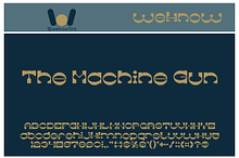The Machine Gun Font