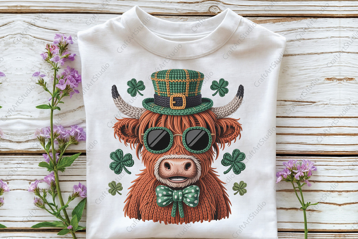 Highland Crochet Cow St Patrick’s Da, an Illustration by CraftArtStudio (Photo 3 of 4)