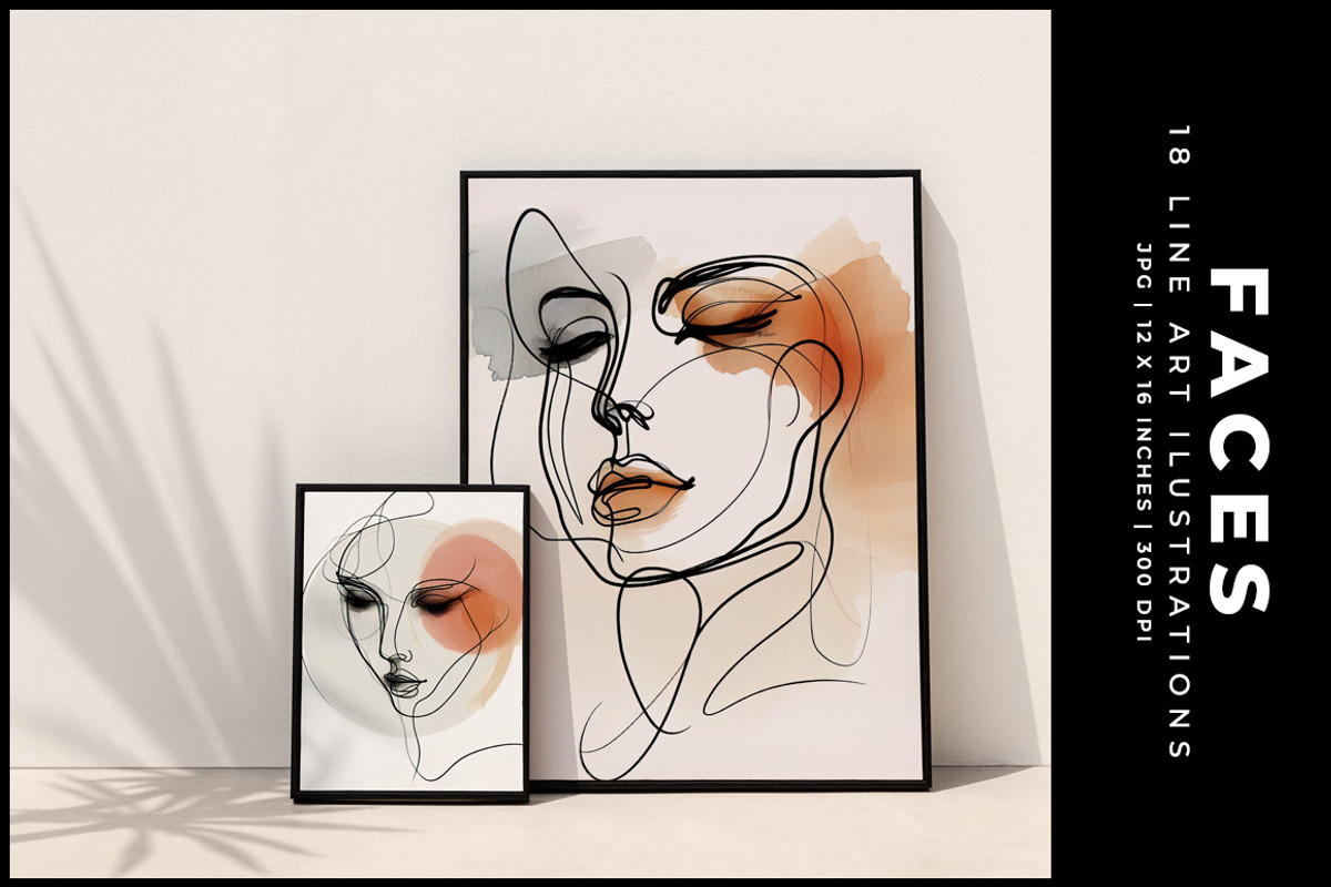 Faces, a Decorative Illustration by Digital Art Creations (Photo 5 of 10)