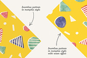 Memphis seamless patterns, a Pattern Graphic by mamormo (Thumbnail 3 of 5)
