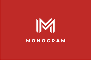 Monogram Letter M Logo Design