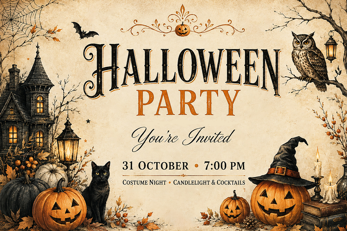 Vintage Halloween Backgrounds, a Background Graphic by MarisoArt (Photo 3 of 5)