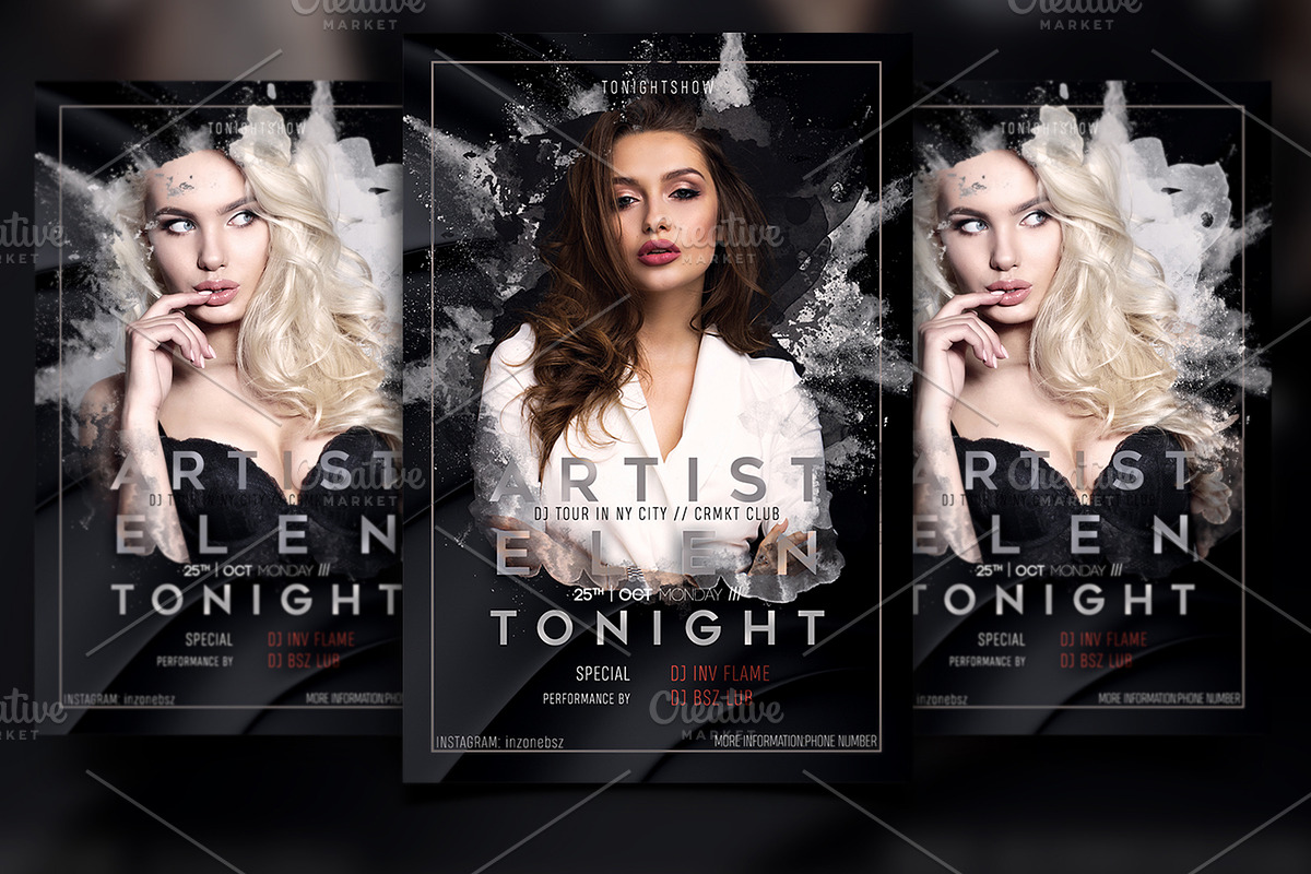 Artist Dj Flyer, a Flyer Template by Basez Flyers (Photo 2 of 4)