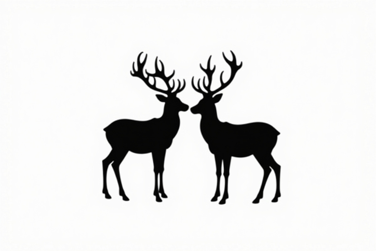 Deer Silhouette Vector Bundle, an Illustration by abu67222 (Photo 5 of 7)