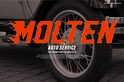 Heat Road | Racing Fire Font, a Font by Denustudios (Thumbnail 8 of 12)