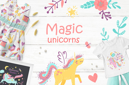 Magic unicorns, a Wallpaper Graphic by Nafanya