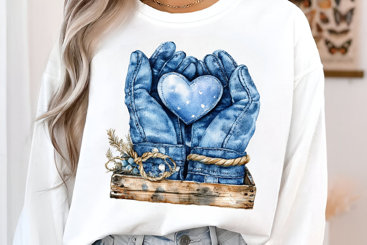 Watercolor Valentine's Blue Clipart, an Illustration by Canvas Craft (Photo 6 of 6)