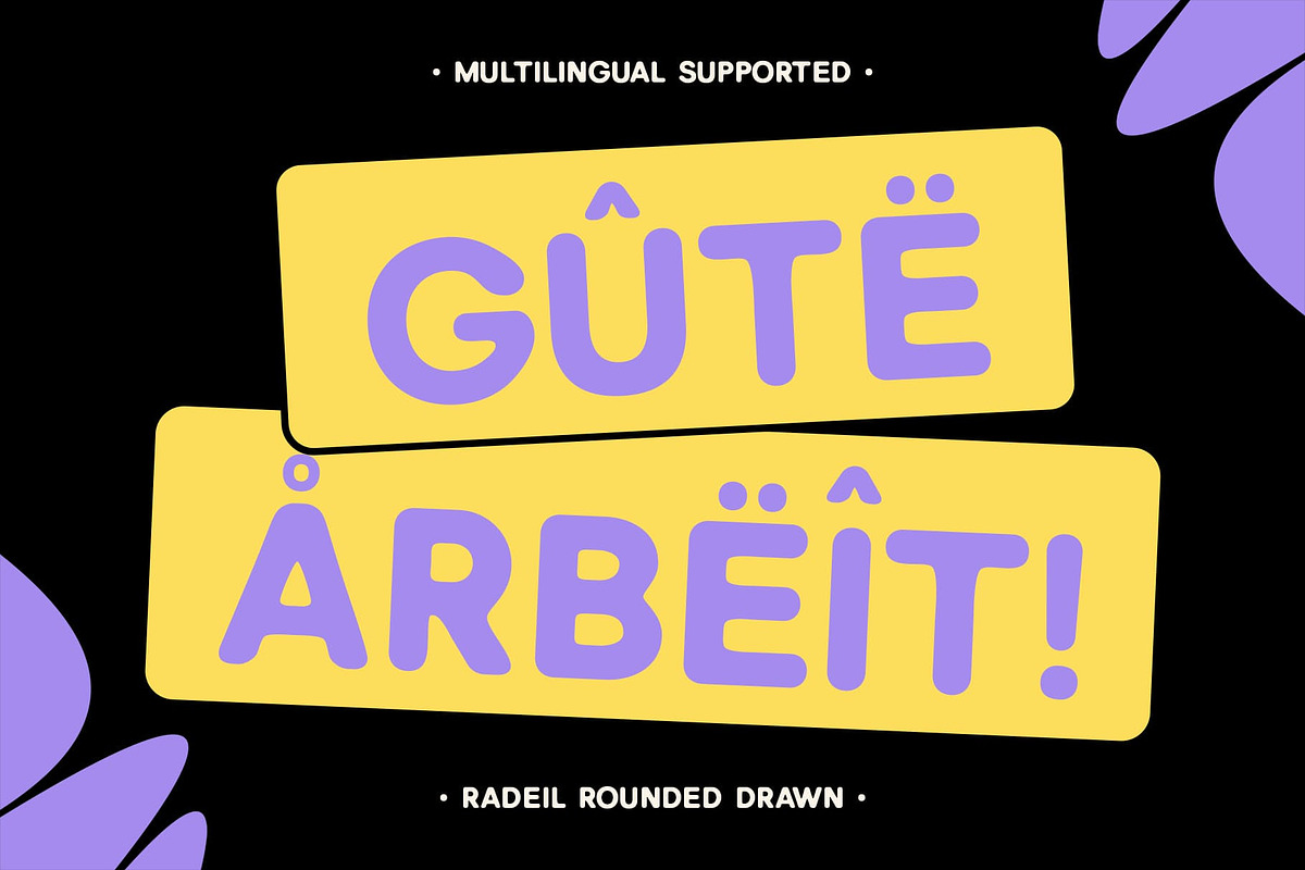 Radeil Rounded Drawn, a Sans Serif Font by Craft Supply Co. (Photo 6 of 8)