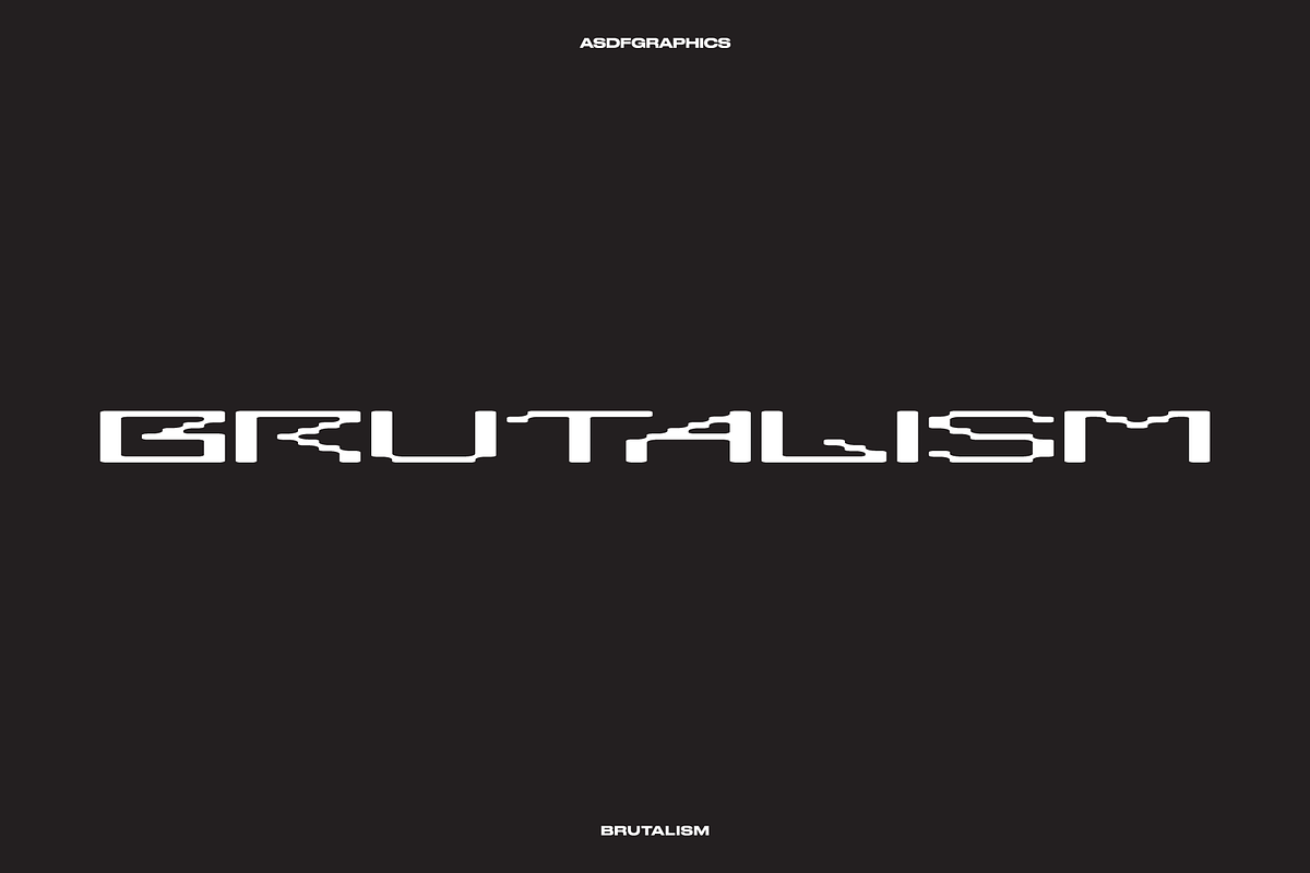 BRUTALISM TYPEFACE - ACID FONT, a Blackletter Font by ASDF Graphics (Photo 1 of 4)