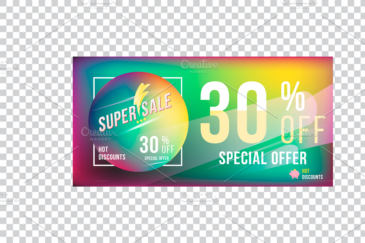 Super sale 30% offer. Flyer template, a Flyer Template by VADISH ZAINER (Photo 4 of 4)
