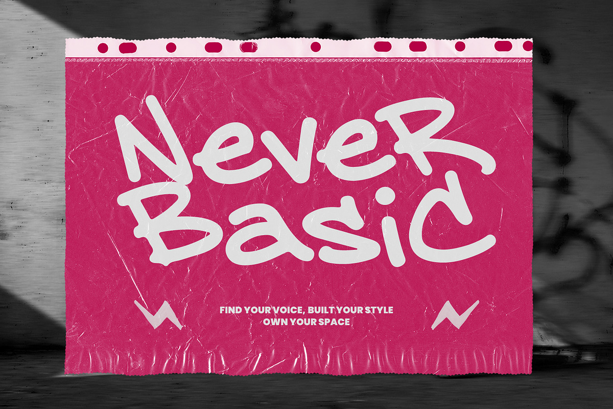 Paping Swend – Graffiti Font, a Handwritten Font by Black Junst (Photo 6 of 7)