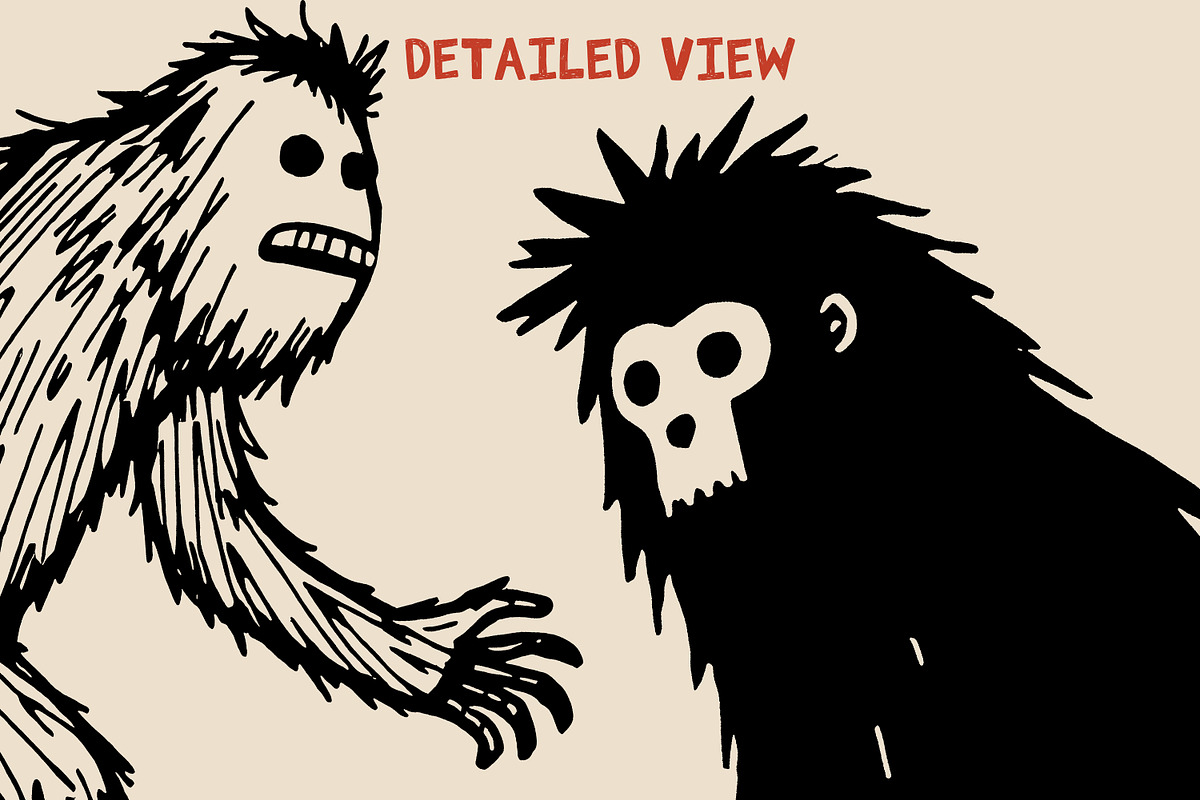 Bigfoot Procreate Stamp Brush Set, a Brush Add-On by Heather Green Designs (Photo 3 of 10)