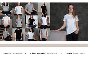 FEMALE T-SHIRT MOCKUP SET, a Shirt Mockup by TrendkeyMockups (Thumbnail 2 of 7)