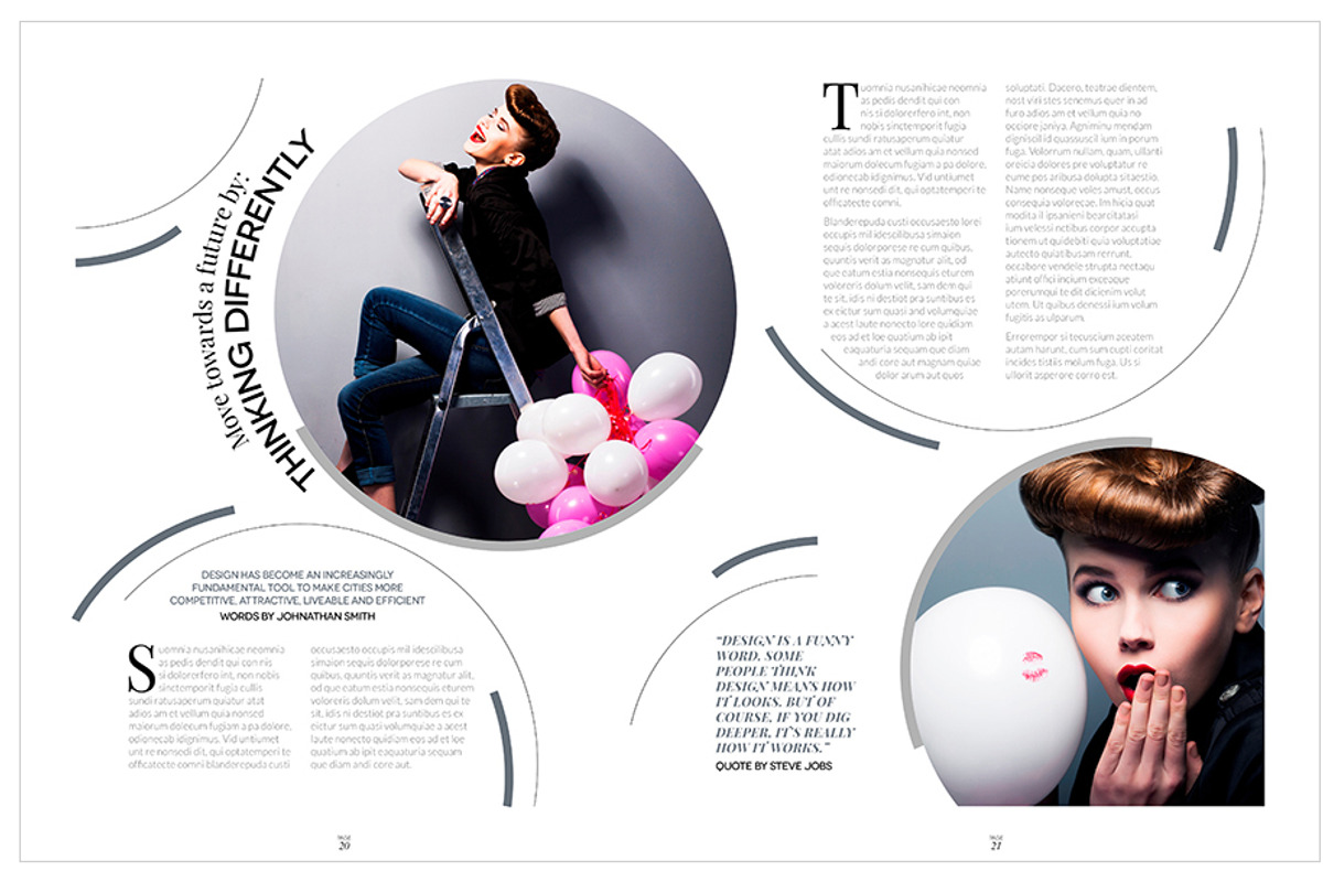 Magazine Template InDesign 10, a Magazine Template by Love Graphic Design (Photo 19 of 28)