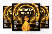 Sunday Night Party Flyer Design, a Flyer Template by Shajib Shikder (Thumbnail 2 of 2)