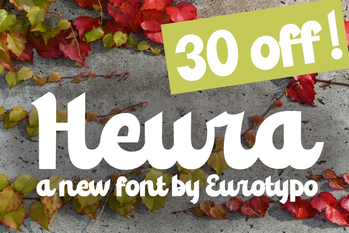Heura, a Script Font by Eurotypo (Photo 1 of 7)
