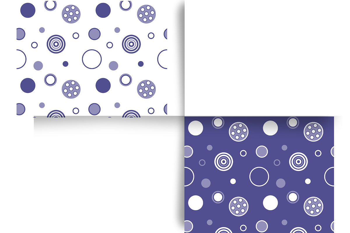 Purple Polka Dot Seamless Design Set, a Pattern Graphic by Earley Bird Design Studio (Photo 8 of 8)