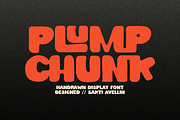 Plump Chunk - Display Font, a Sans Serif Font by SaktiAvellin (Thumbnail 1 of 7)