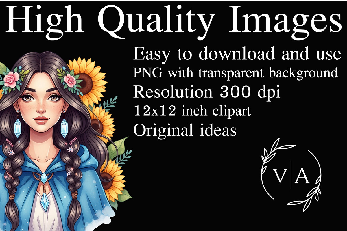 Blue Boho Halloween Sublimation PNG, an Illustration by Craft Nest (Photo 2 of 9)