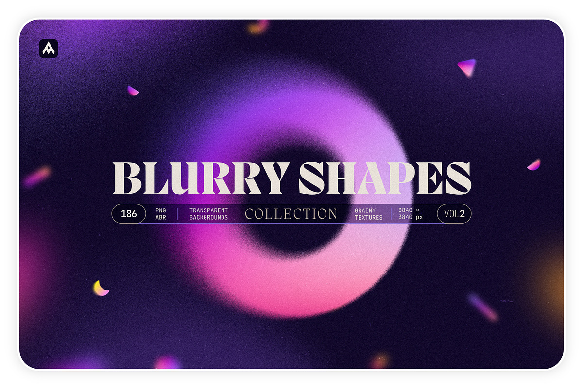 Blurry Gradient Shapes Collection, an Object Graphic by Samolevsky (Photo 1 of 15)