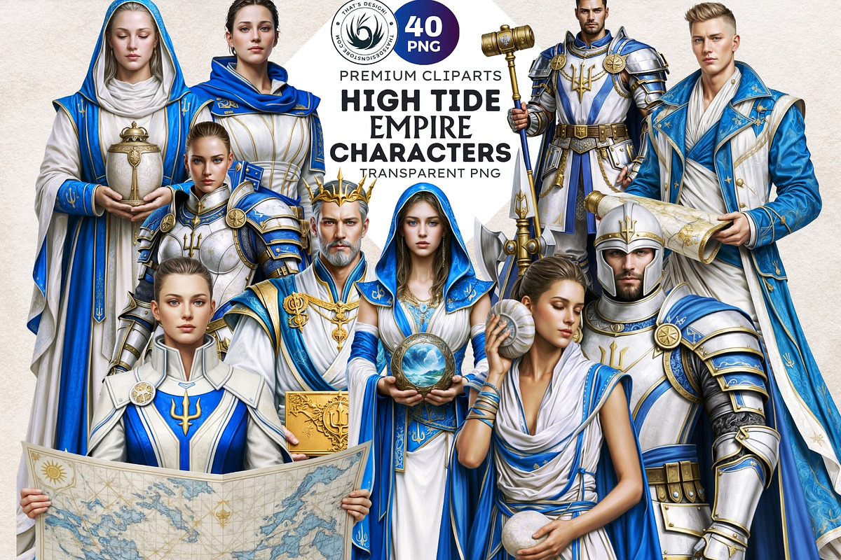 High Tide Empire Character Cliparts, a Person Illustration by ThatsDesignArt (Photo 1 of 10)