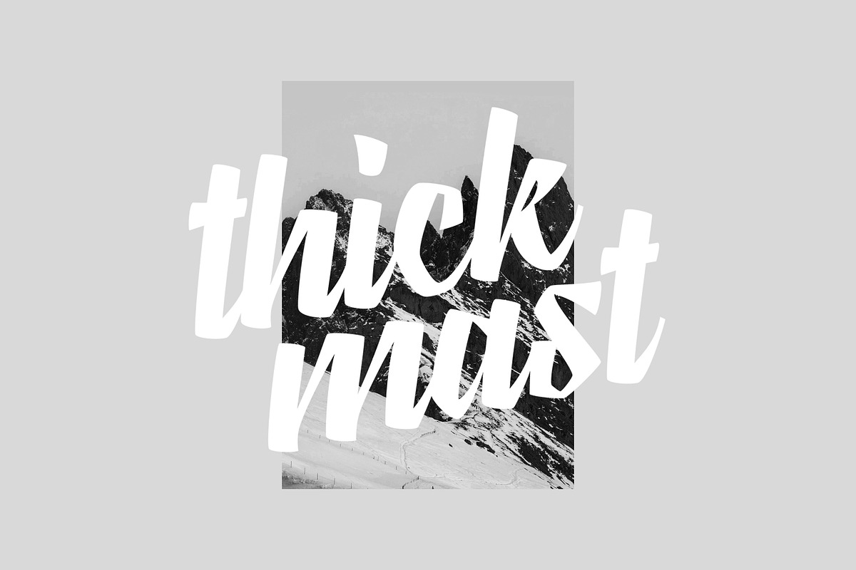 Thickmast Script Font, a Script Font by Saystype (Photo 1 of 6)