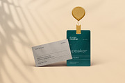 ID badge & business card mockup, a Product Mockup by dpi (Thumbnail 9 of 16)