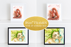 8x10 Clean Frame Mockup Bundle 61