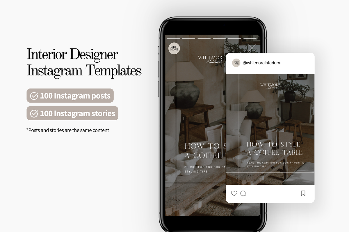 Interior Design Instagram Templates