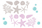 Lavender Vector Seashells, an Illustration by Amanda Ilkov (Thumbnail 5 of 5)