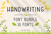 Cute Handwriting Font Bundle, a Handwritten Font by Salamahtype (Thumbnail 1 of 7)