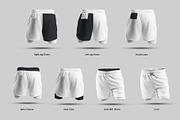 3D Mockup Shorts Compression Liner, a Shirt Mockup by Grow Design Craft Studio (Thumbnail 3 of 9)