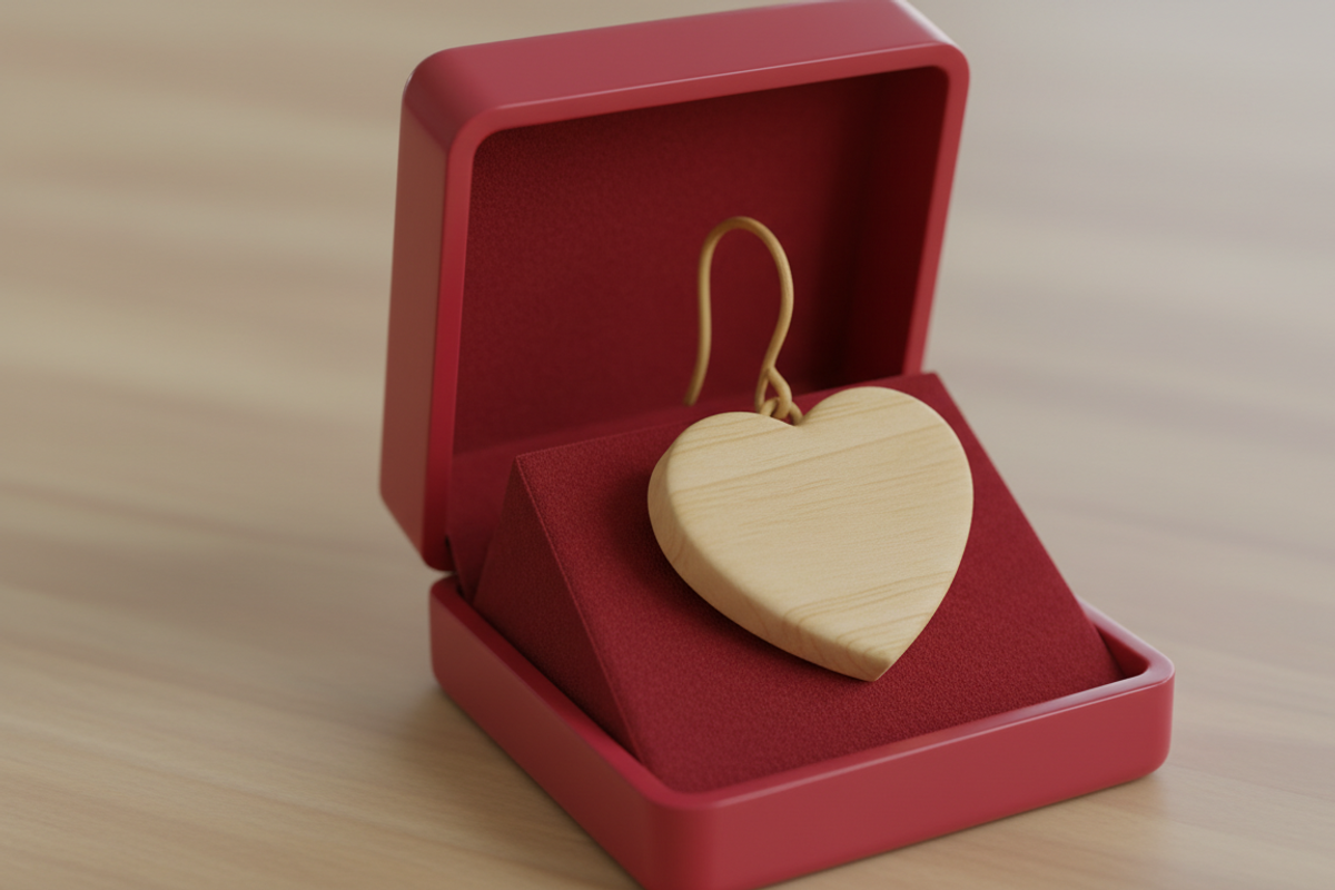 Heart Earring Laser Cut Design, an Object Graphic by Amazin_art (Photo 2 of 5)
