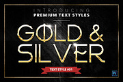 Gold & Silver #4 - 20 Text Styles, a Layer Style Add-On by Jonas Stensgaard (Thumbnail 2 of 23)