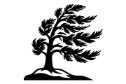 Windblown Tree Silhouette, an Object Graphic by Gfx_Store (Thumbnail 2 of 16)