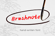 Brushnote font, a Sans Serif Font by morninglight (Thumbnail 1 of 4)