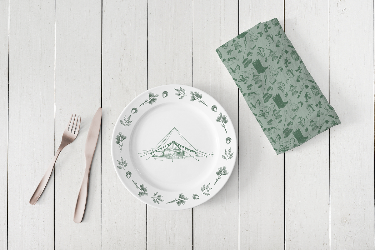 Camping Hand Drawn Illustrations, an Object Illustration by Antiquaria (Photo 7 of 14)